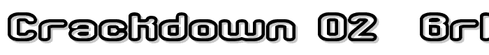 Crackdown O2 -BRK- font